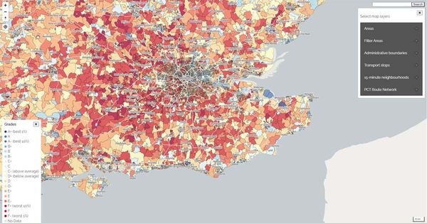 Place-based Carbon Calculator visualiseert koolstofvoetafdruk
volgens woonplaats
